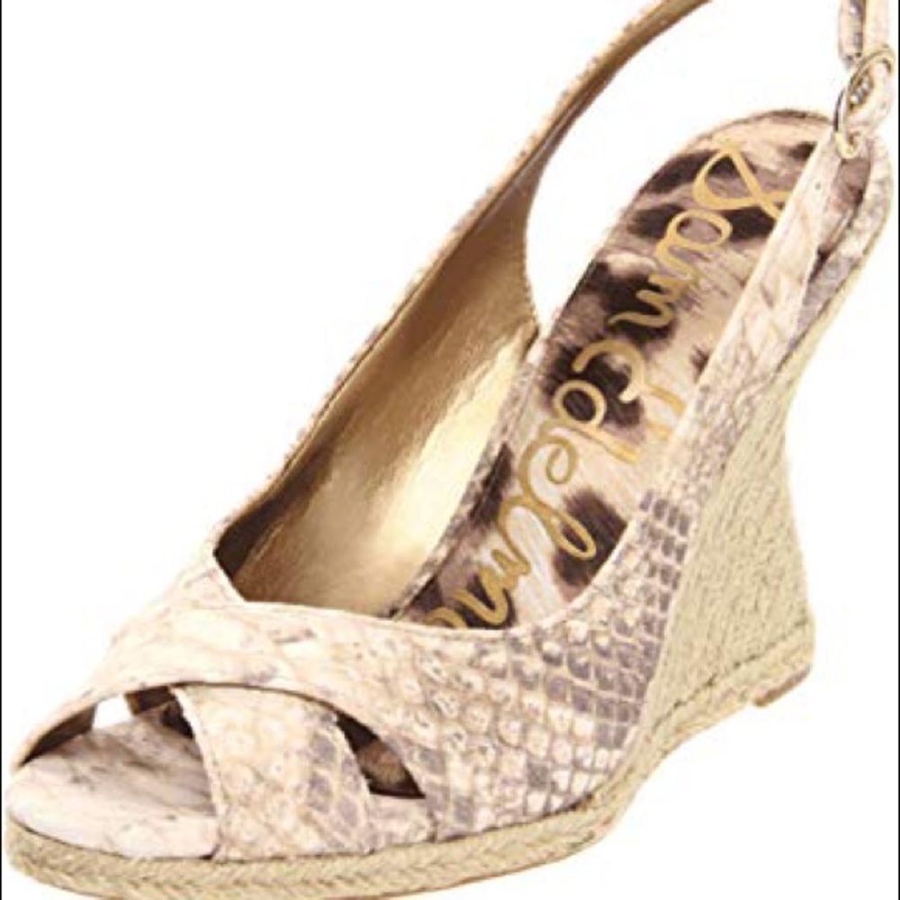 NWOT Sam Edelman Arianna Espadrilles snakeskin